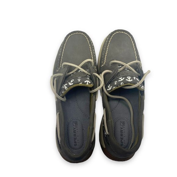 Sperry Top-Sider Intrepid Anchors Womens Graphite STS90820 Sneakers Shoes 6.5 M - Picture 3 of 8